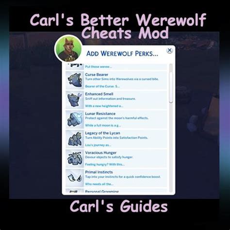 sims 4 werewolf guide carl.